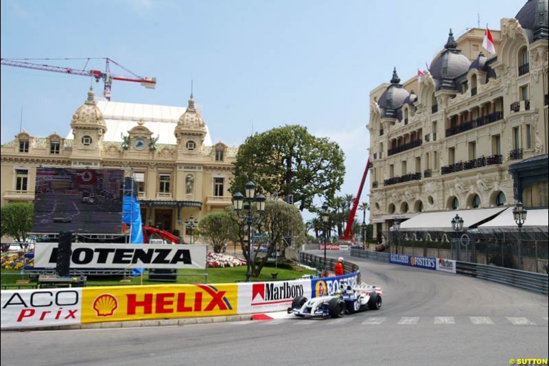 Ralf Schumacher, BMW-Williams, Monaco GP, Thursday May 20th, 2004.