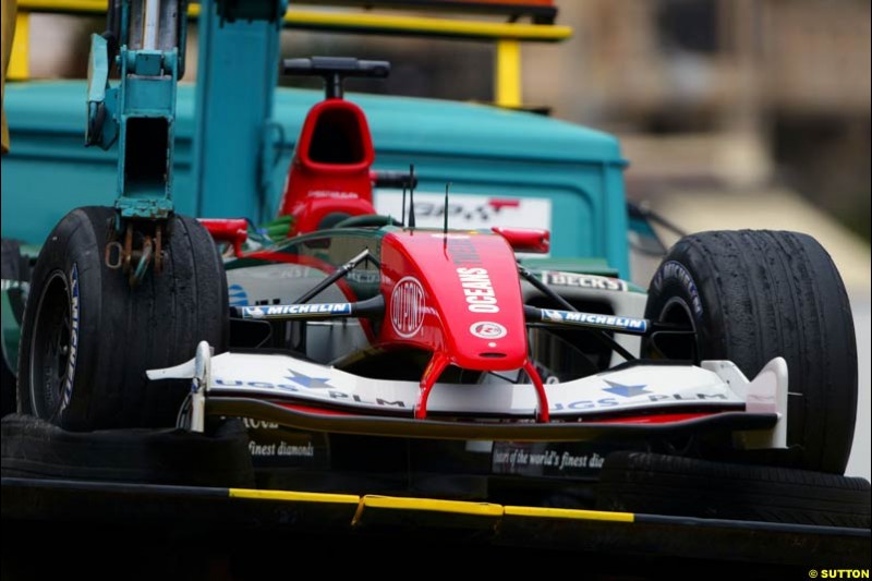 Jaguar, Monaco GP, Thursday May 20th, 2004.