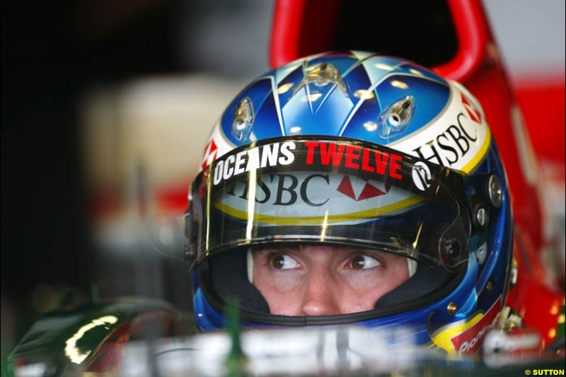 Bjorn Wirdheim, Jaguar, Monaco GP, Thursday May 20th, 2004.