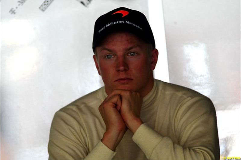 Kimi Raikkonen, Mclaren-Mercedes,  Monaco GP, Thursday May 20th, 2004.