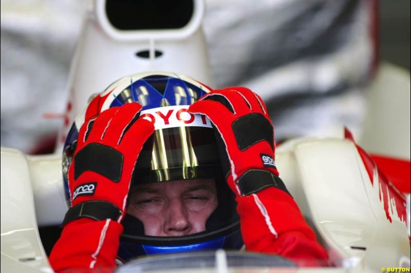 Olivier Panis, Toyota, Monaco GP, Thursday May 20th, 2004.