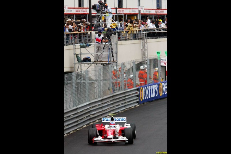 Ricardo Zonta, Toyota, Monaco GP, Thursday May 20th, 2004.