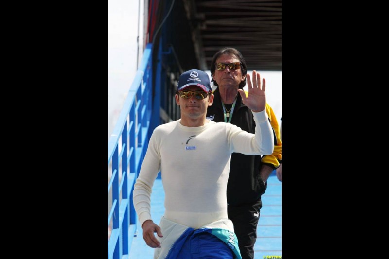 Giancarlo Fisichella, Monaco GP, Thursday May 20th, 2004.