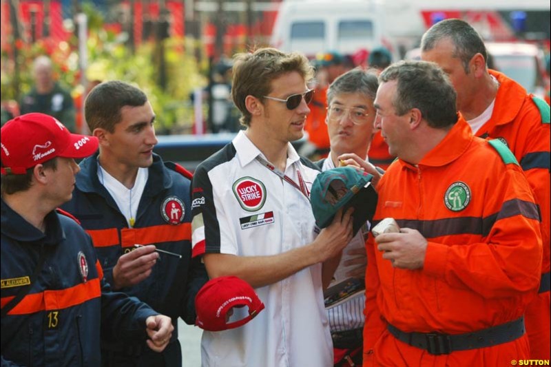 Jenson Button,  Monaco GP, Thursday May 20th, 2004.