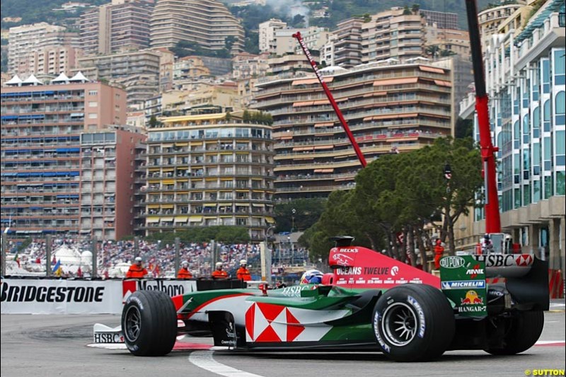 Christian Klien, Jaguar, Monaco GP, Thursday May 20th, 2004.