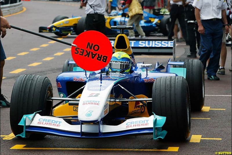 Felipe Massa, Sauber-Petronas, Monaco GP, Thursday May 20th, 2004.