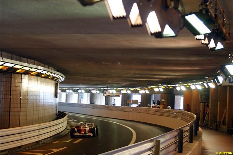 Ricardo Zonta, Toyota,  Monaco GP, Thursday May 20th, 2004.