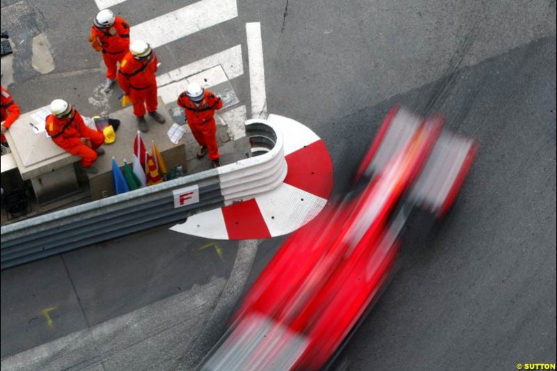 Ferrari, Monaco GP, Thursday May 20th, 2004.