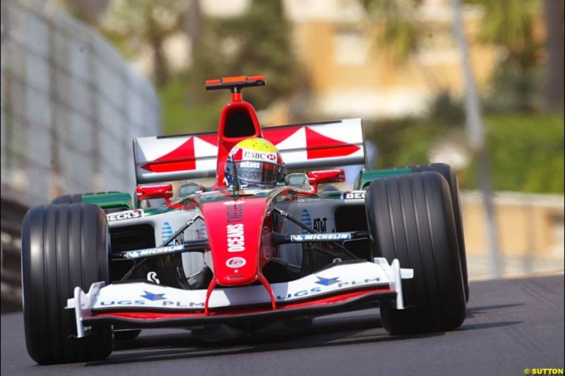 Mark Webber, Jaguar,  Monaco GP, Thursday May 20th, 2004.