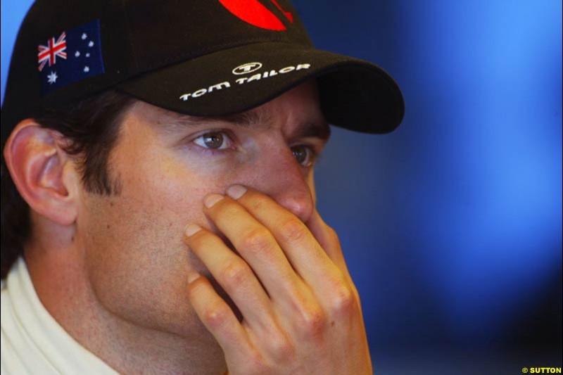 Mark Webber, Monaco GP, Saturday May 22nd, 2004.