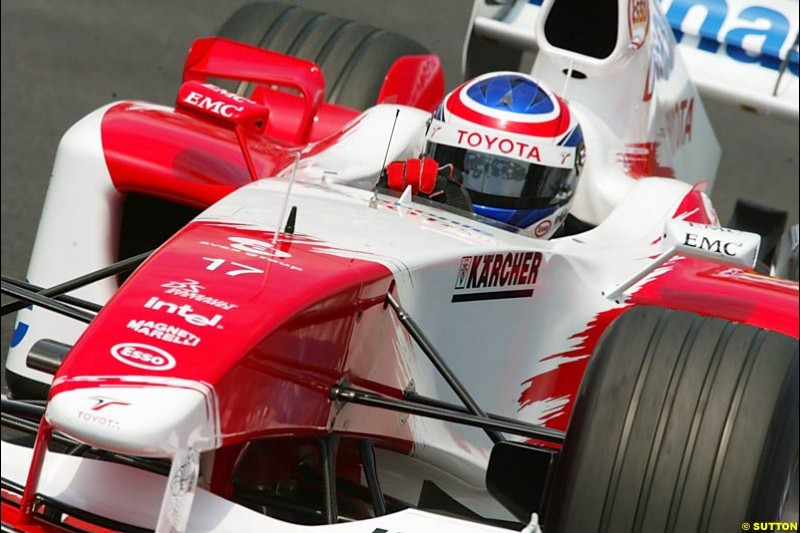 Olivier Panis, Toyota,  Monaco GP, Saturday May 22nd, 2004.