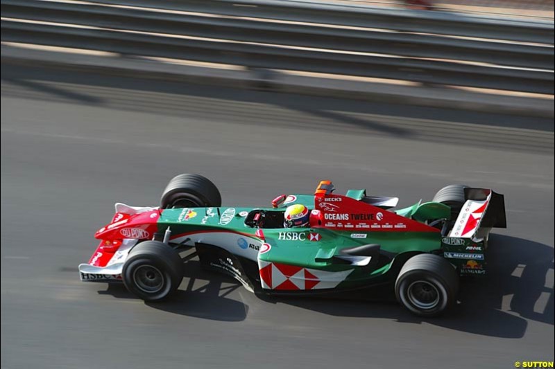 Mark Webber, Jaguar, Monaco GP, Saturday May 22nd, 2004.