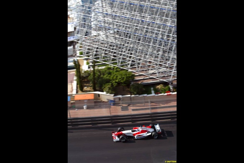 Olivier Panis, Toyota, Monaco GP, Saturday May 22nd, 2004.