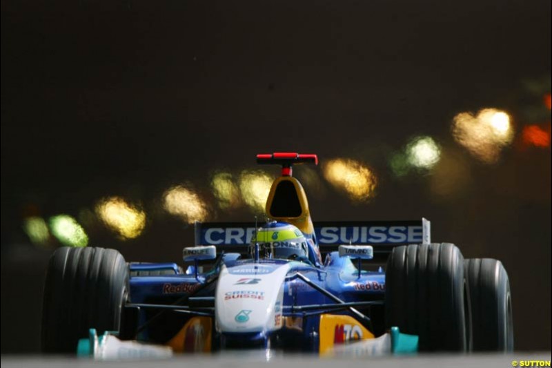 Giancarlo Fisichella, Sauber-Petronas,  Monacp GP, Saturday May 22nd, 2004.