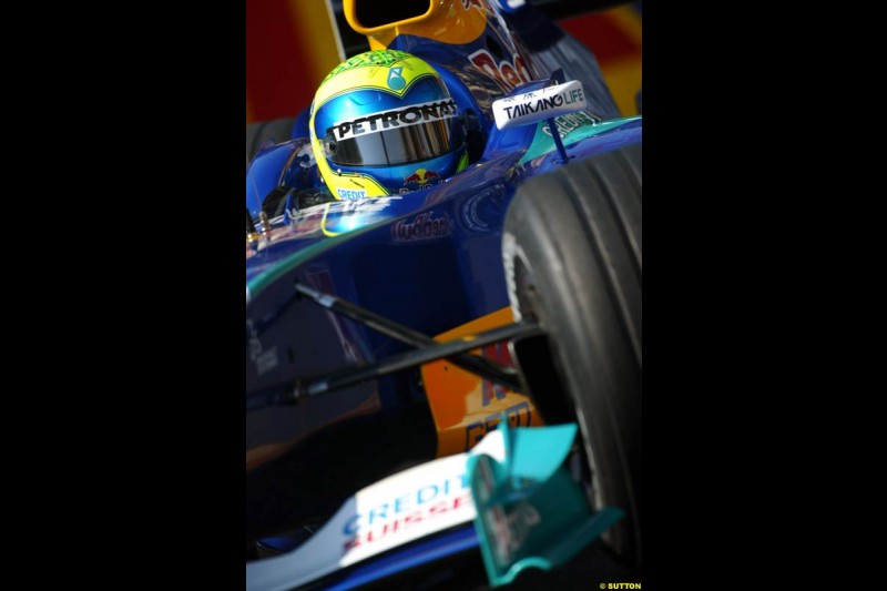Felipe Massa, Sauber-Petronas, Monaco GP, Saturday May 22nd, 2004.