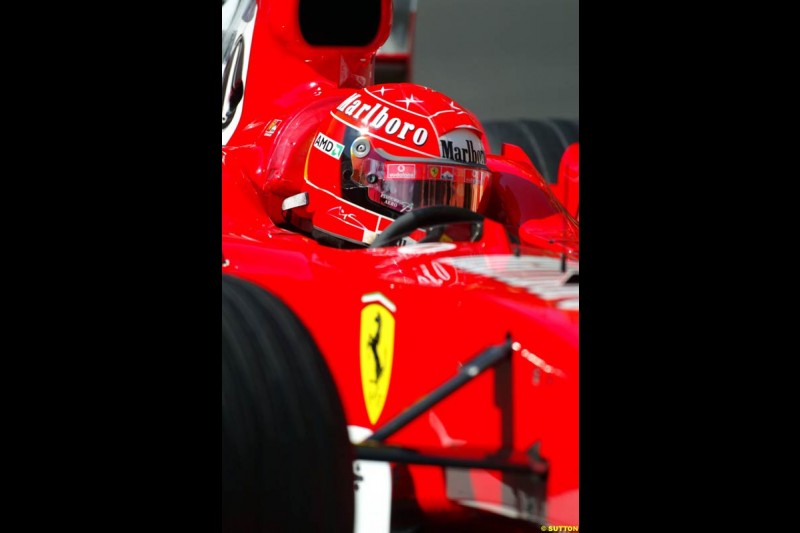 Michael Schumacher, Ferrari,  Monaco GP, Saturday May 22nd, 2004.