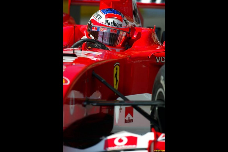 Rubens Barrichello, Ferrari,  Monaco GP, Saturday May 22nd, 2004.