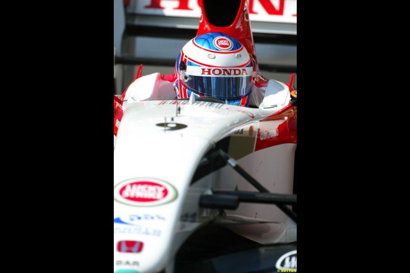Jenson Button, BAR-Honda, Monaco GP, Saturday May 22nd, 2004.