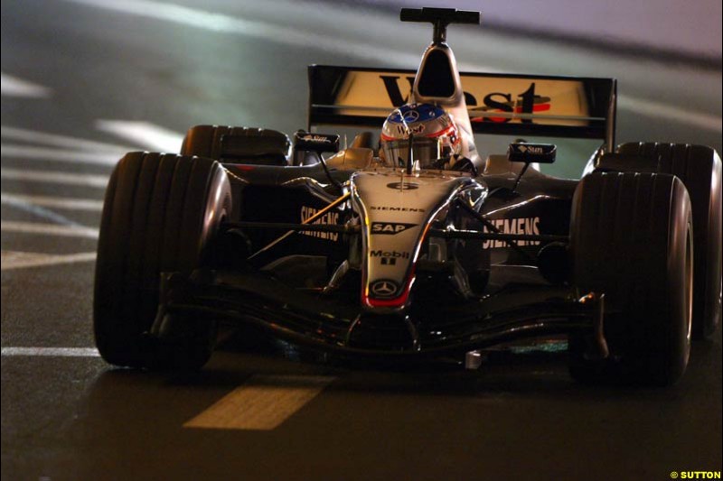 Kimi Raikkonen, Mclaren-Mercedes, Monaco GP, Saturday May 22nd, 2004.