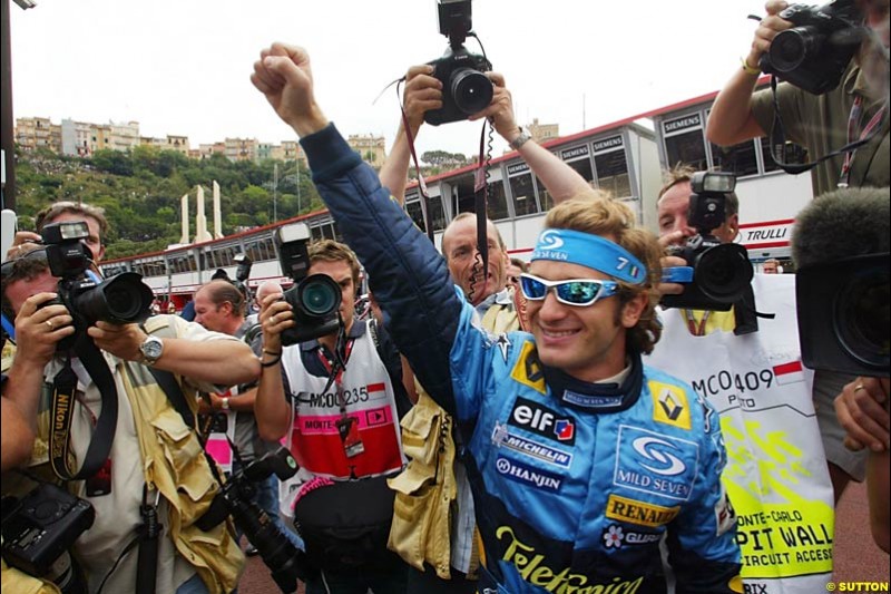 Jarno Trulli, Renault, Monaco GP, Saturday May 22nd, 2004.