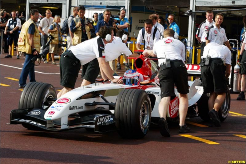 Monaco Grand Prix, Saturday 22nd May, 2004.  