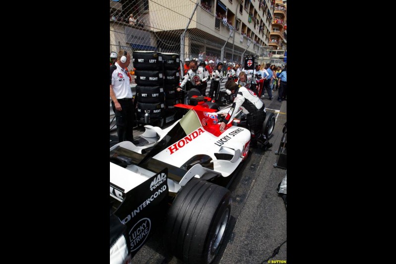 Jenson Button, BAR-Honda,  Monaco GP, Sunday May 23rd, 2004.