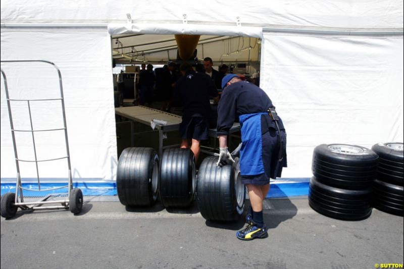 Michelin, European GP, Thursday May 27th, 2004.