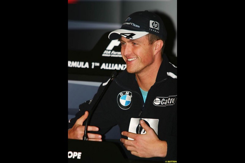 Ralf Schumacher, European GP, Thursday May 27th, 2004.