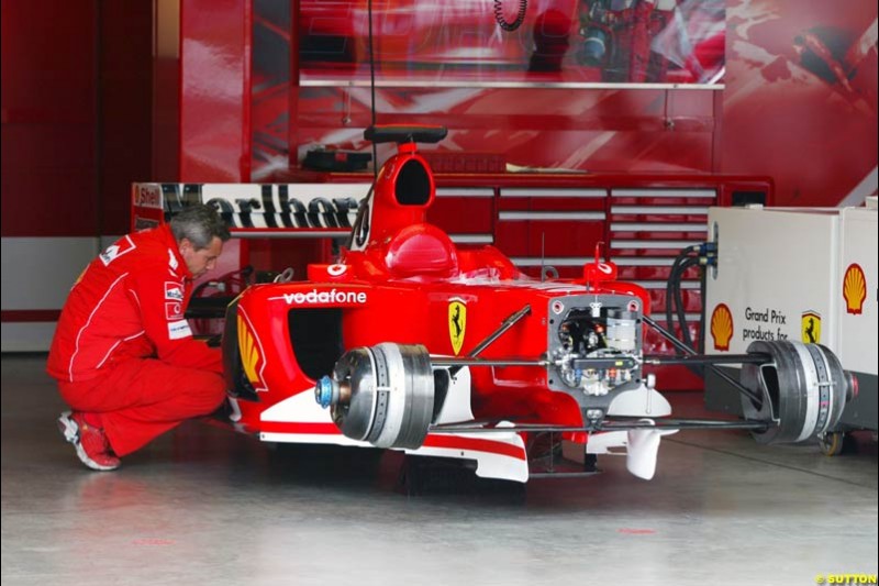 Ferrari, European GP, Thursday May 27th, 2004.