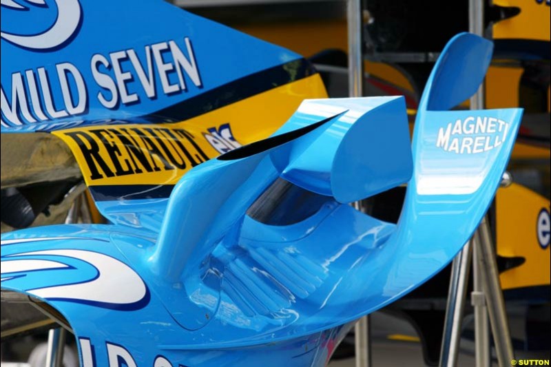 Renault, European GP, Thursday May 27th, 2004.