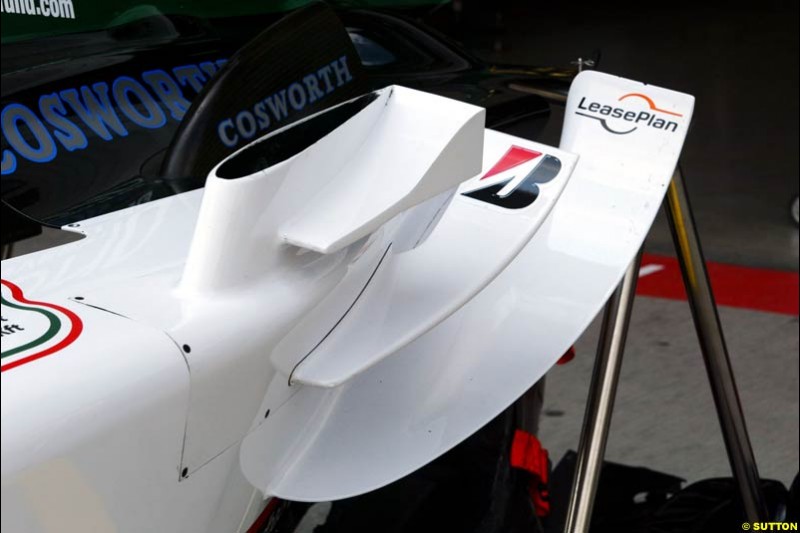 Minardi-Cosworth, European GP, Thursday May 27th, 2004.