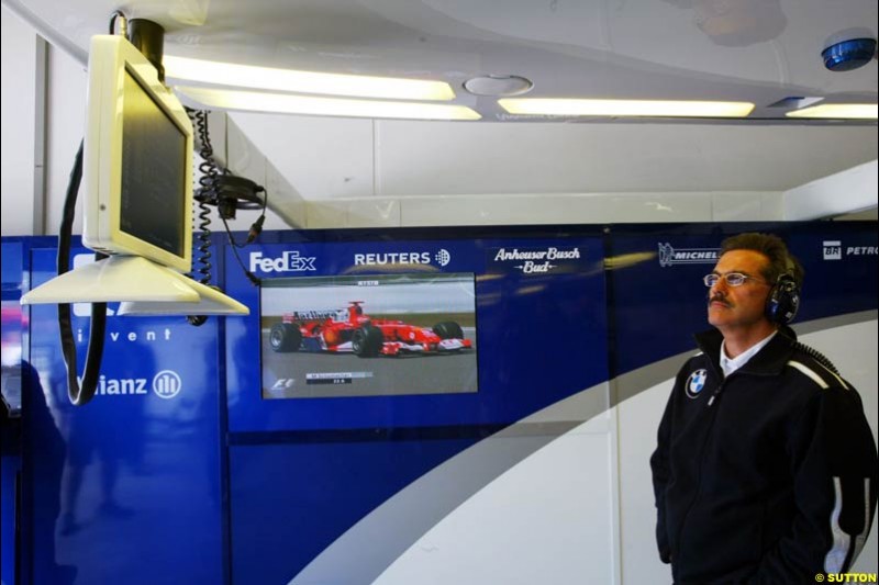 Dr Mario Thiessen, BMW-Williams, European GP, Friday May 28th, 2004.