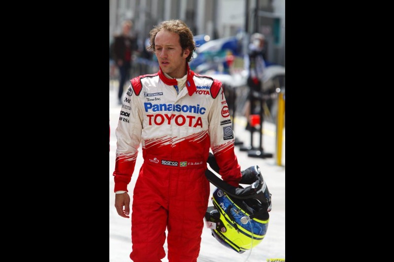 Cristiano da Matta, European GP, Friday May 28th, 2004.
