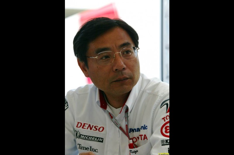 Keizo Takahashi, Toyota, European GP, Friday May 28th, 2004.