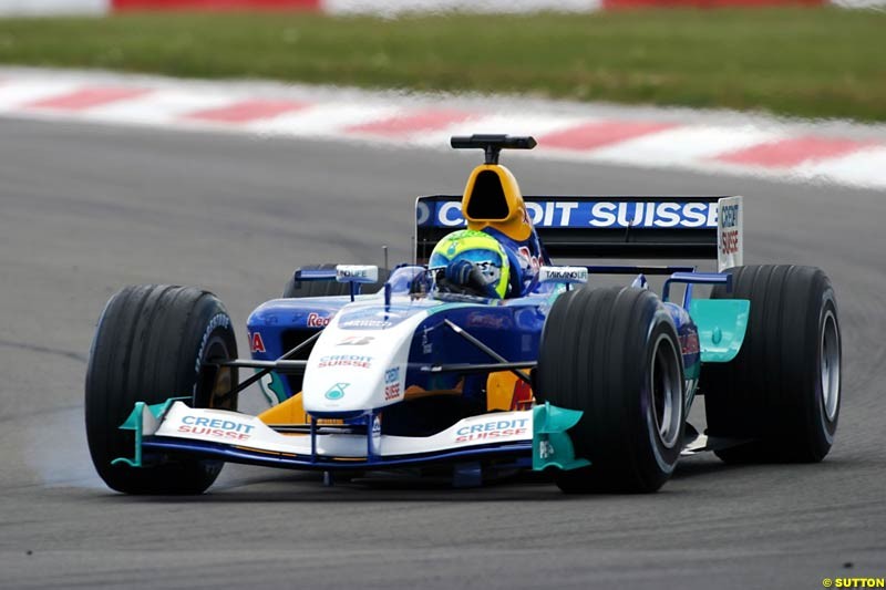 Felipe Massa, Sauber-Petronas, European GP, Friday May 28th, 2004.