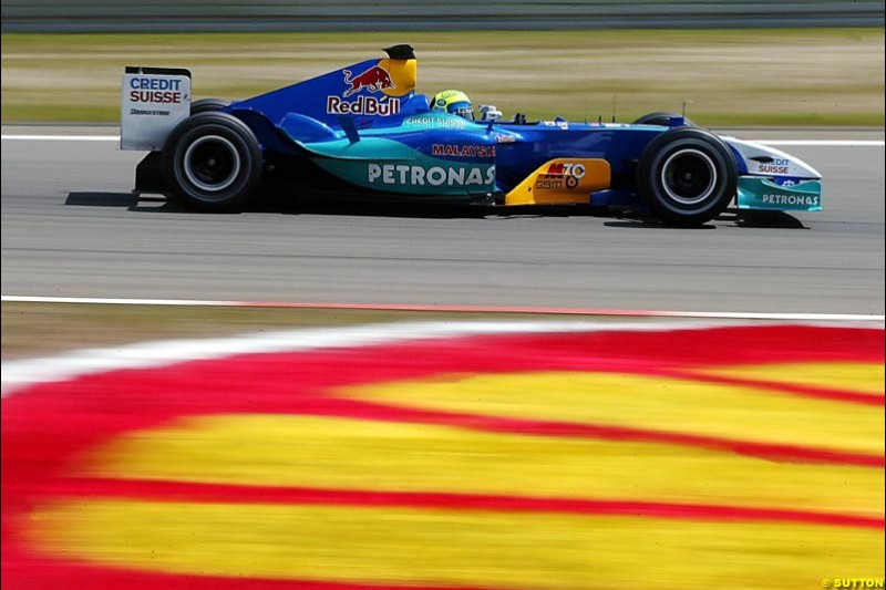 Felipe Massa, Sauber-Petronas, European GP, Friday May 28th, 2004.