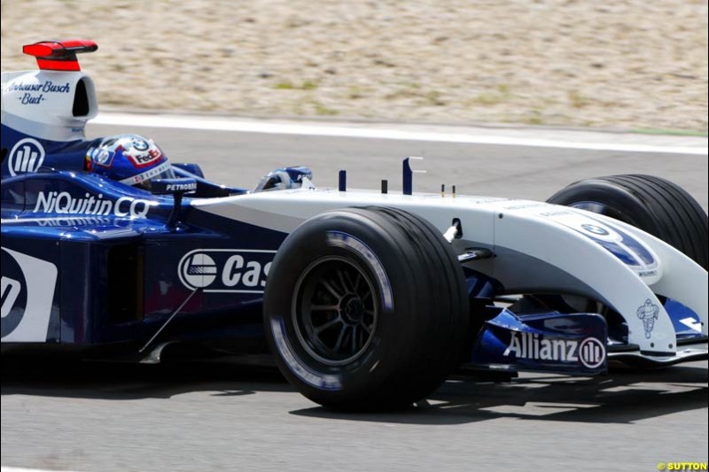 Juan Pablo Montoya, BMW-Williams,  European GP, Friday May 28th, 2004.