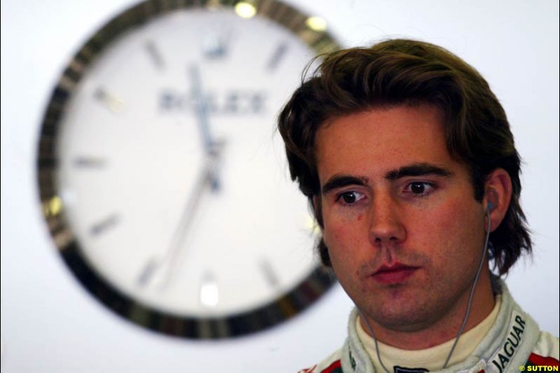 Bjorn Wirdheim, Jaguar, European GP, Friday May 28th, 2004.