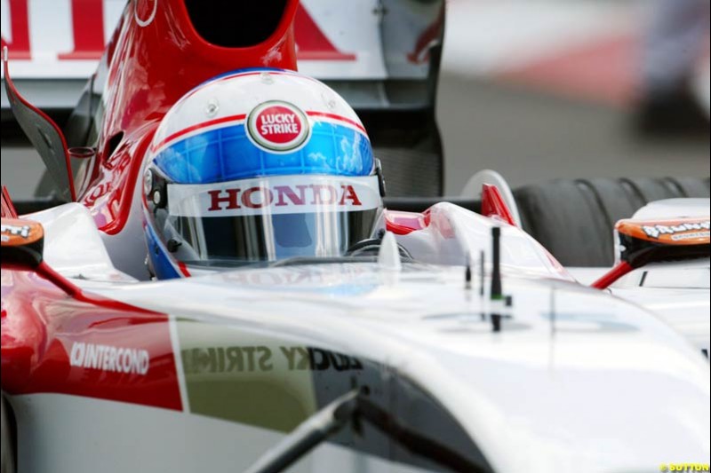 Anthony Davidson, BAR-Honda, European GP, Friday May 28th, 2004.