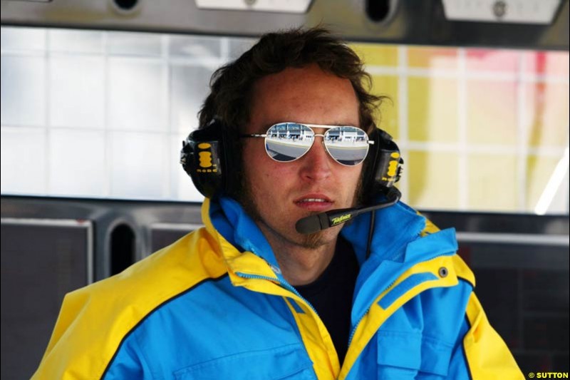 Franck Montagny, Renault, European GP, Friday May 28th, 2004.