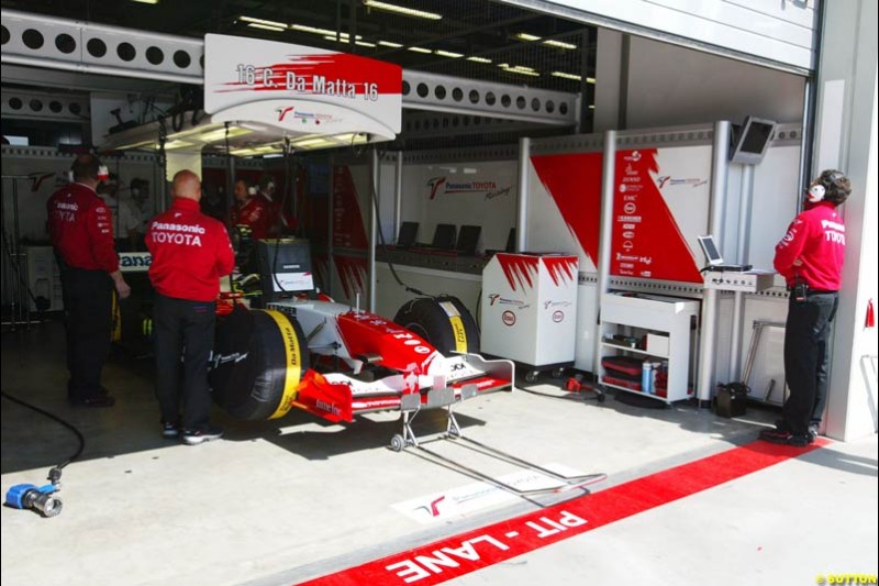 Toyota, European GP, Friday May 28th, 2004.