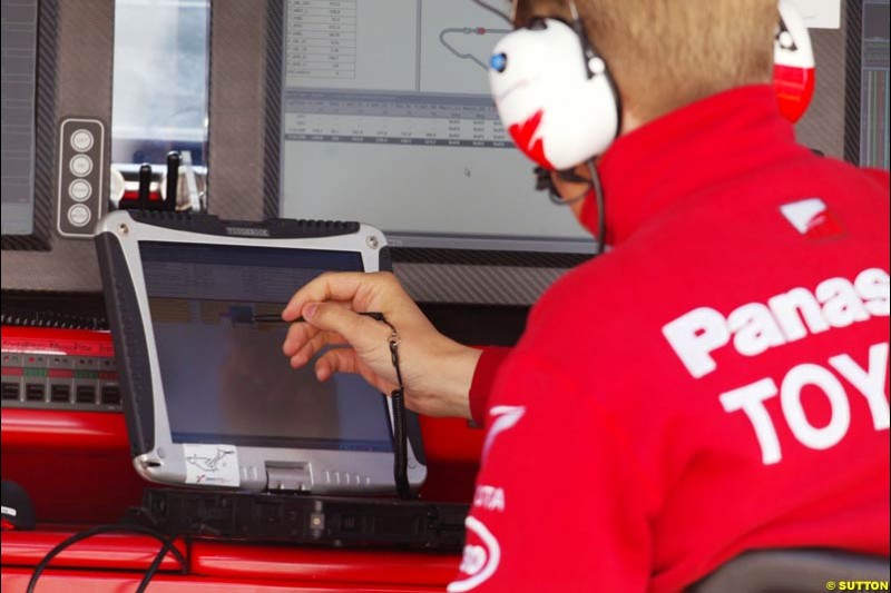 Toyota, European GP, Friday May 28th, 2004.