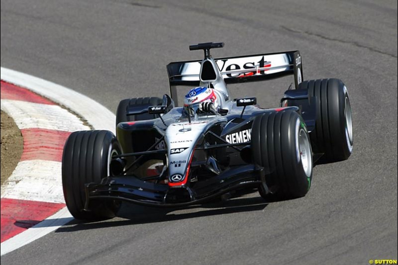 Kimi Raikkonen, Mclaren-Mercedes,  European GP, Friday May 28th, 2004.