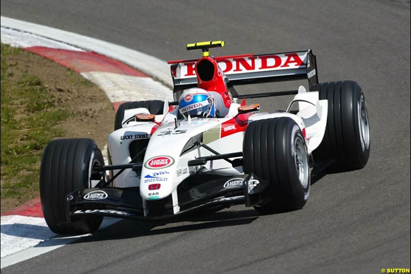 Anthony Davidson, BAR-Honda, European GP, Friday May 28th, 2004.