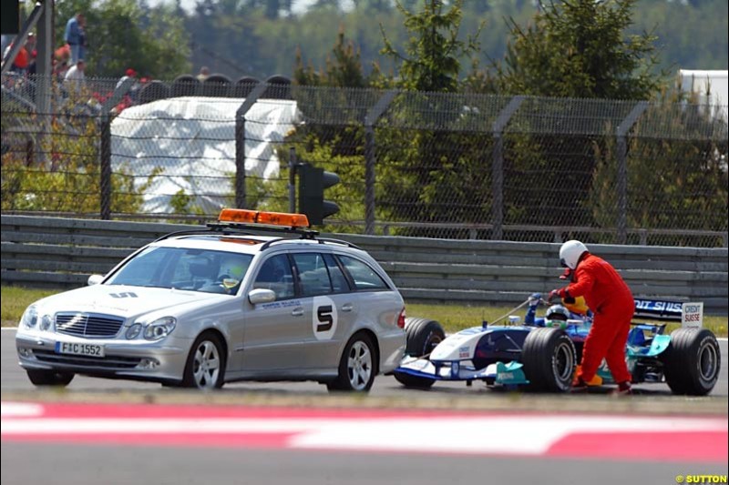 Sauber-Petronas, European GP, Friday May 28th, 2004.