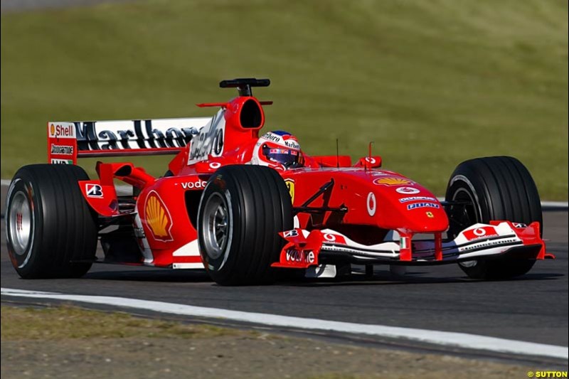 Rubens Barrichello, Ferrari,  European GP, Saturday May 29th, 2004.