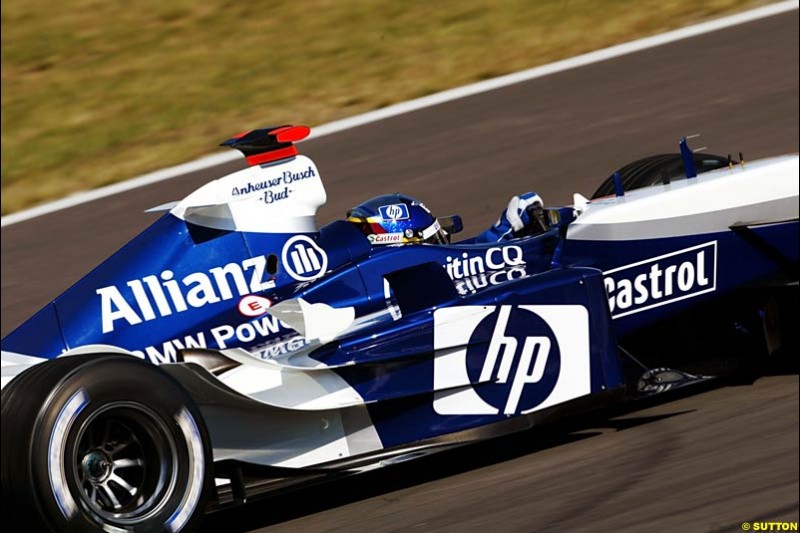 Juan Pablo Montoya, BMW-Williams,  European GP, Saturday May 29th, 2004.