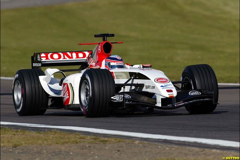 Takuma Sato, BAR-Honda,  European GP, Saturday May 29th, 2004.