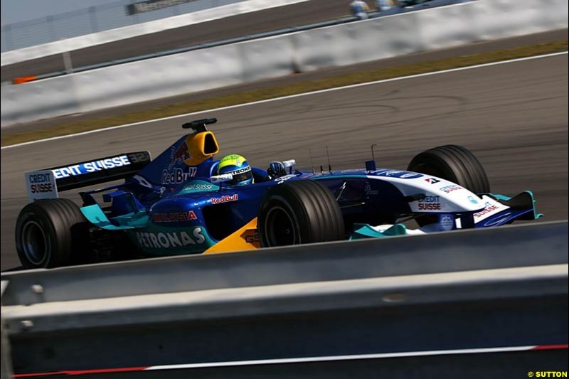 Felipe Massa, Sauber-Petronas,  European GP, Saturday May 29th, 2004.