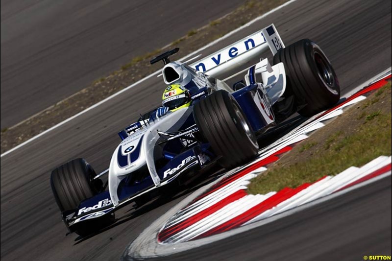 Ralf Schumacher, BMW-Williams, European GP, Saturday May 29th, 2004.